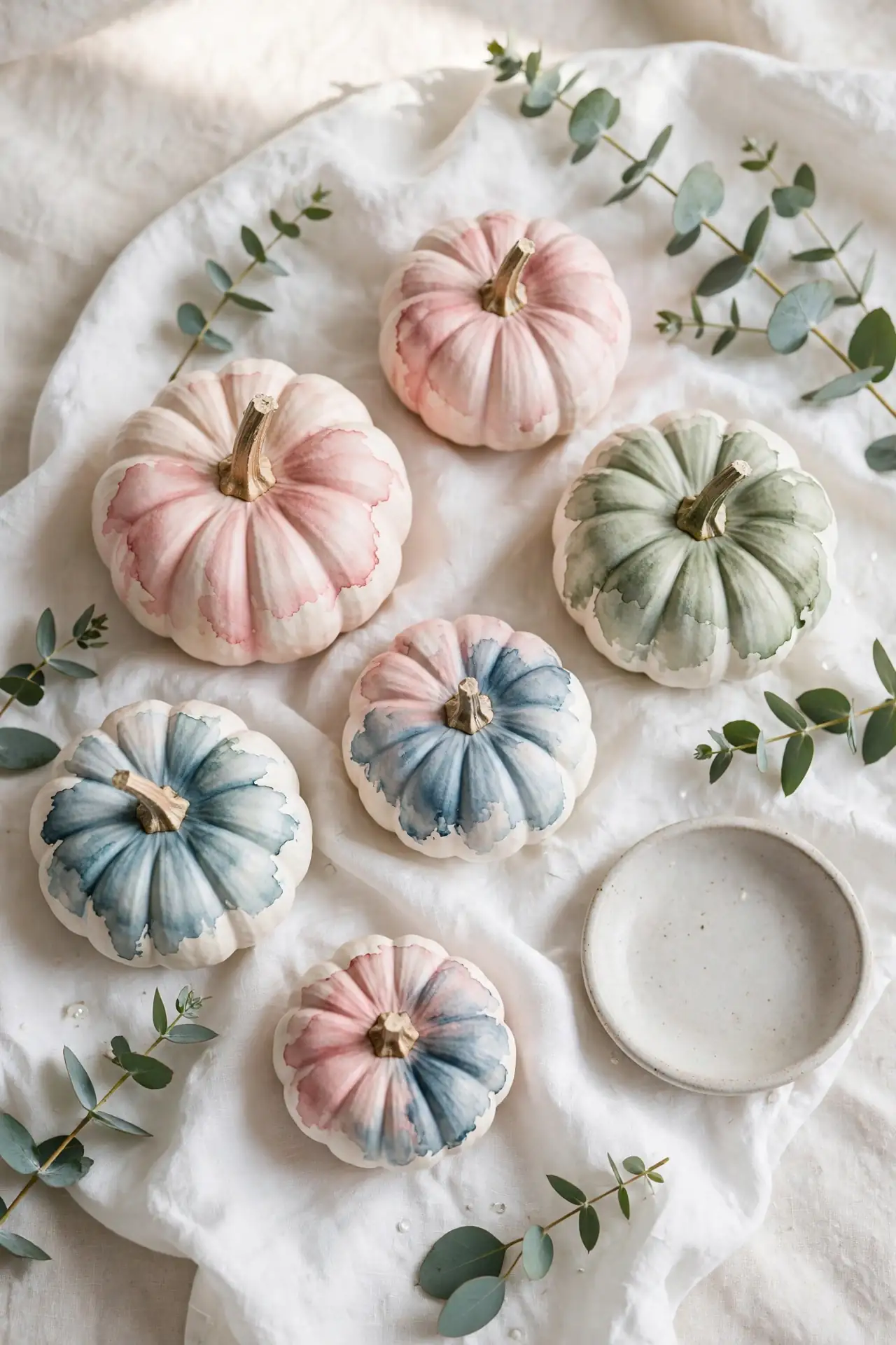 Watercolor Wash Pumpkins