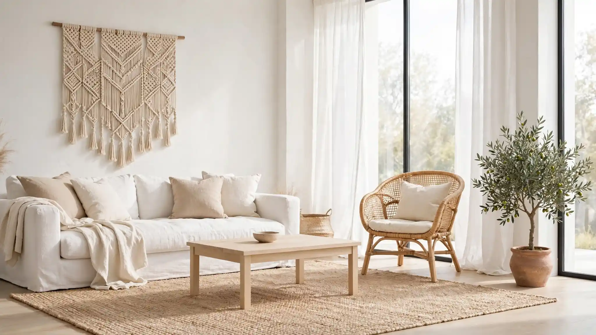 minimalist bohemian living room ideas
