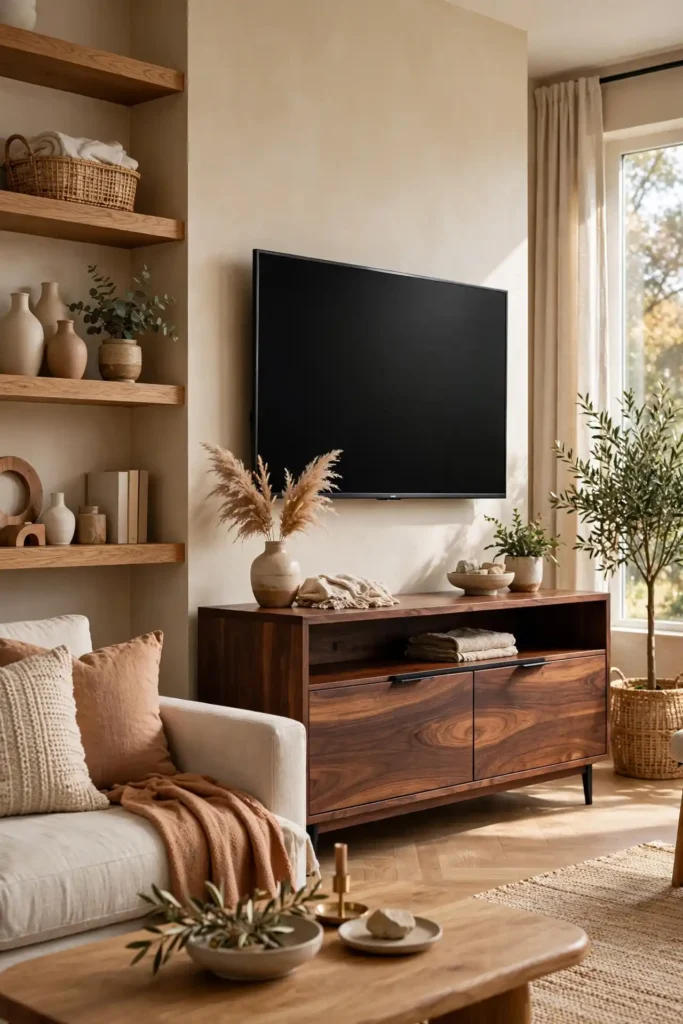 Walnut Media Console