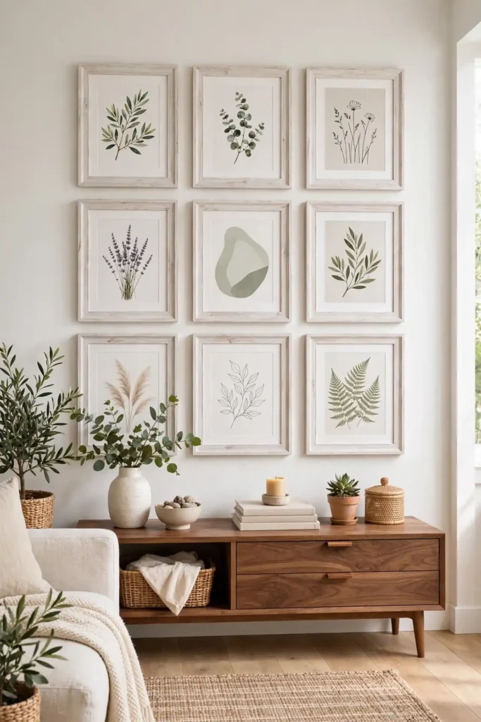 Whitewashed Wood Frames