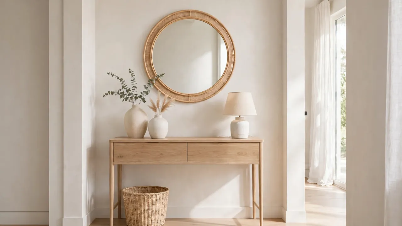 modern entryway console table decor