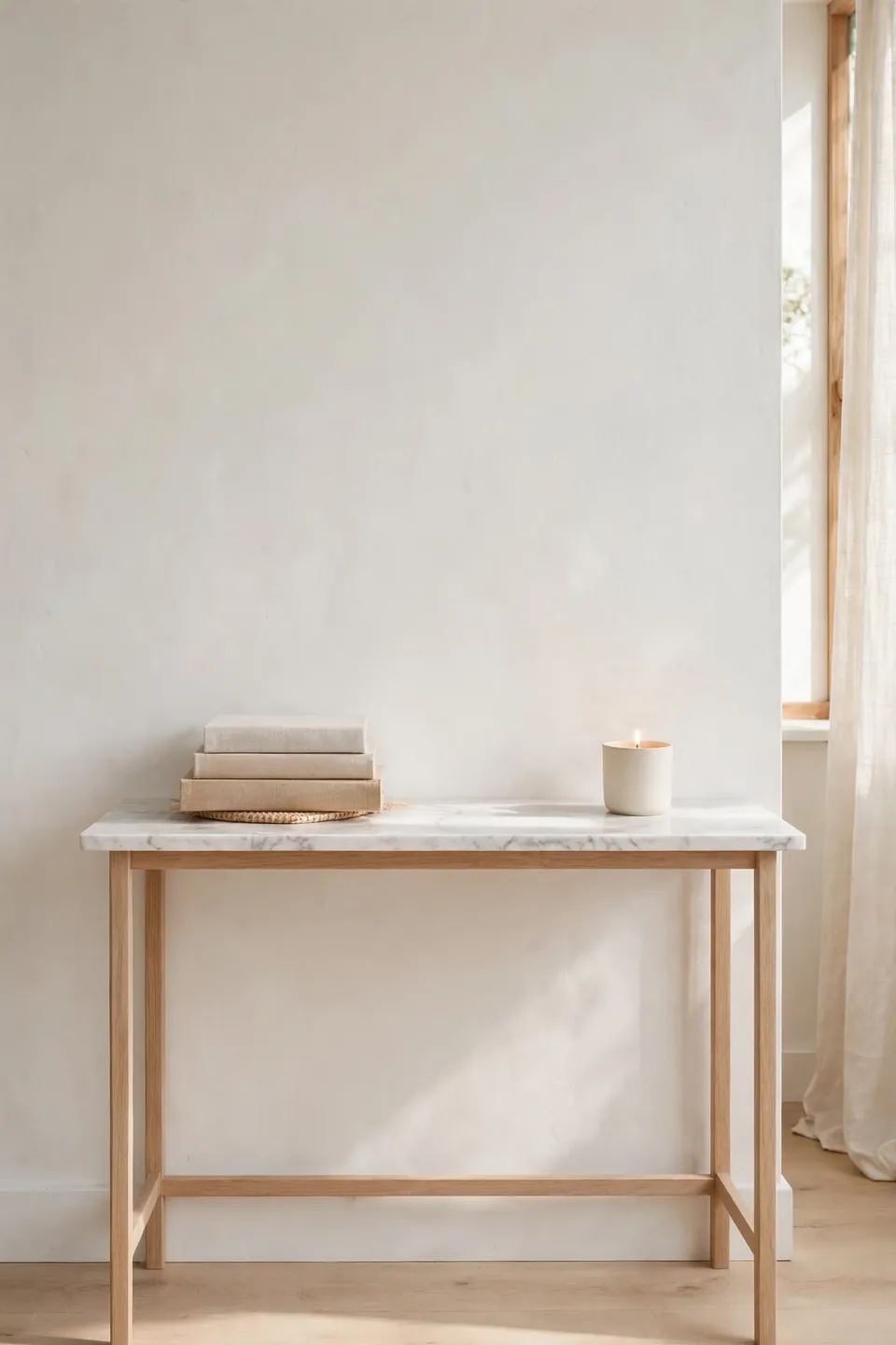 Slim Marble Console