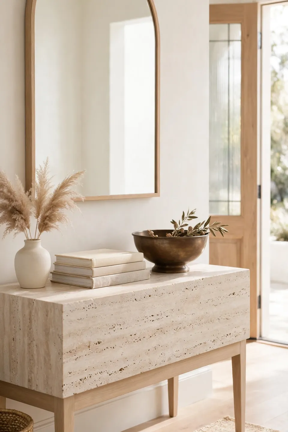 Stone Top Console