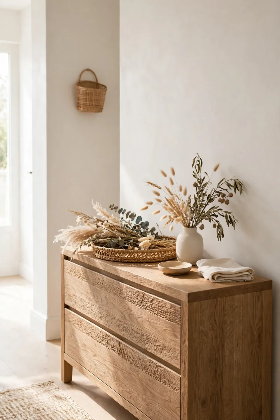 Textured Wood Console