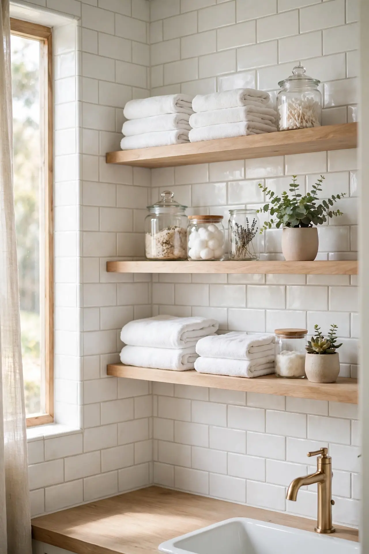Open Wood Shelving
