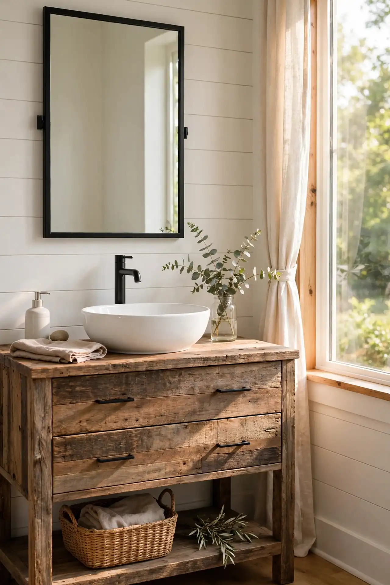 Reclaimed Wood Vanity