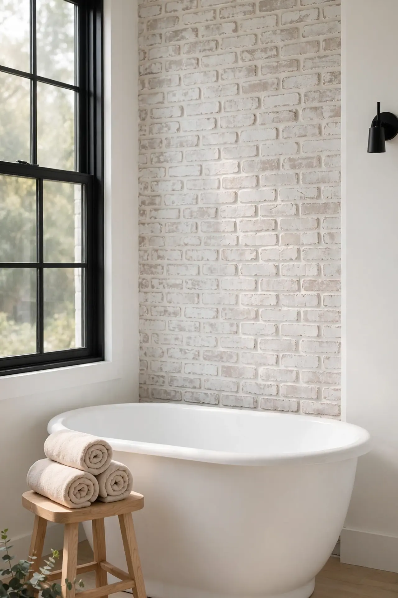 Whitewashed Brick Charm