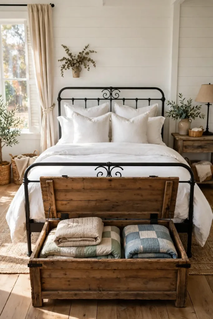 Farmhouse Bench Storage