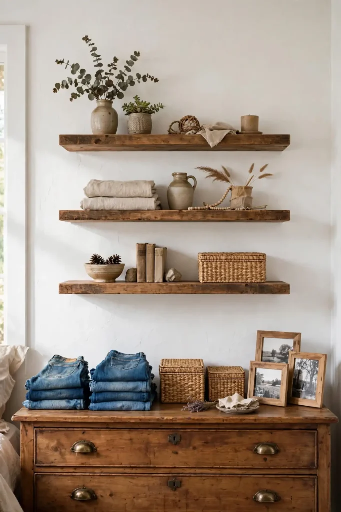 Rustic Floating Shelves