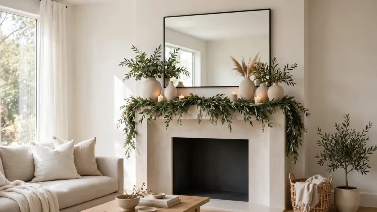 modern fireplace mantel decorating ideas