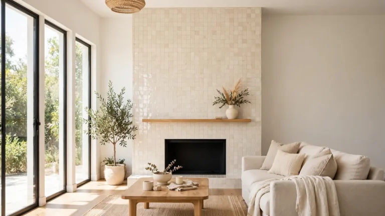 modern fireplace tile design ideas
