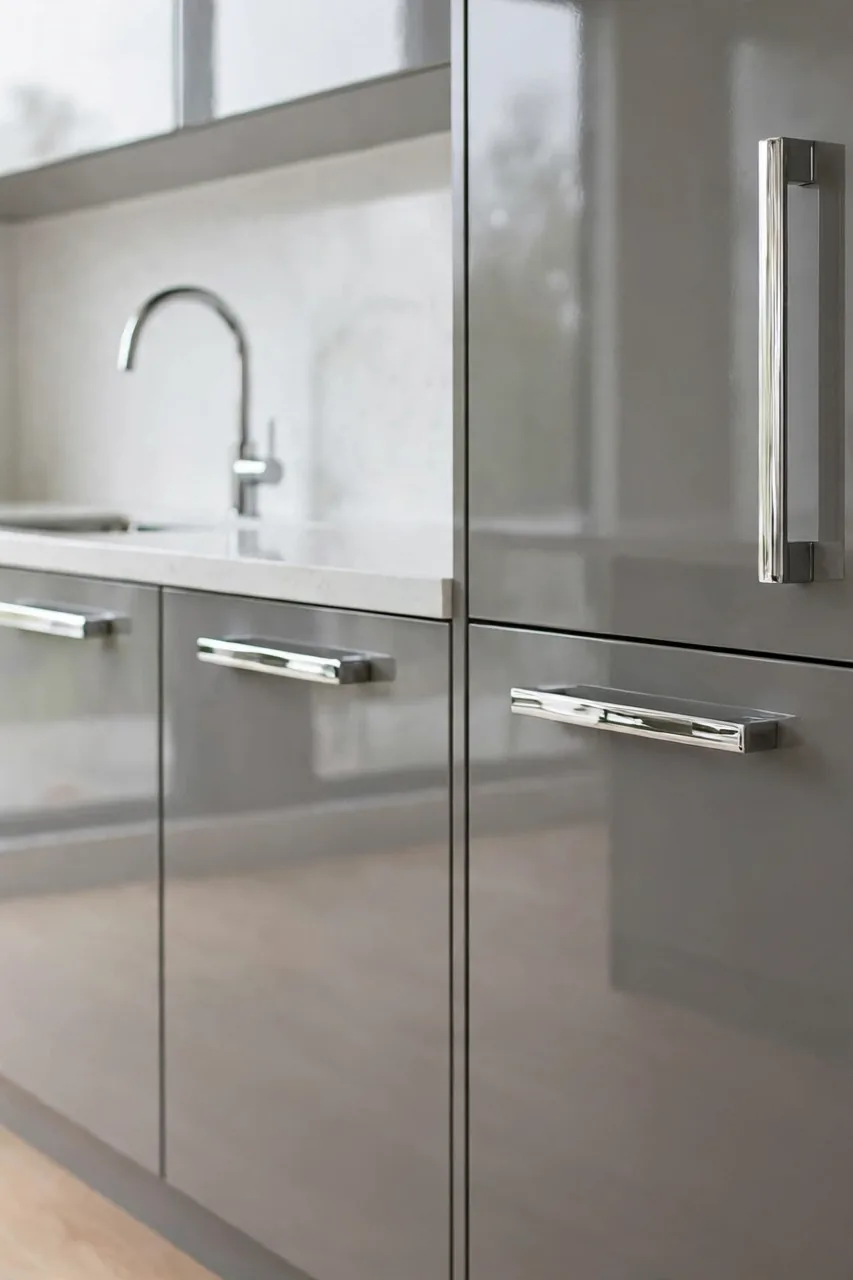 Sleek Chrome Handles