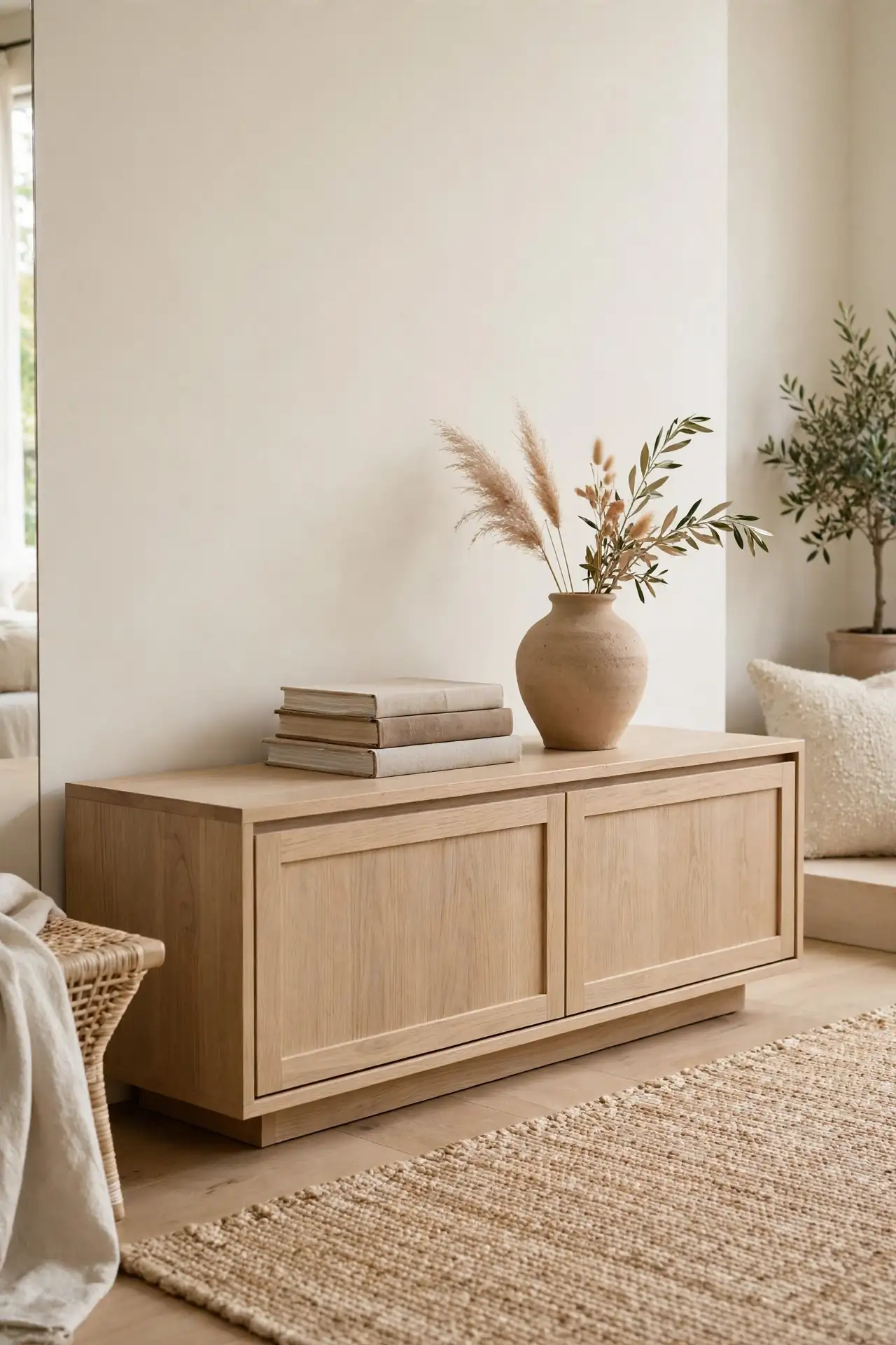 Solid Wood Media Console