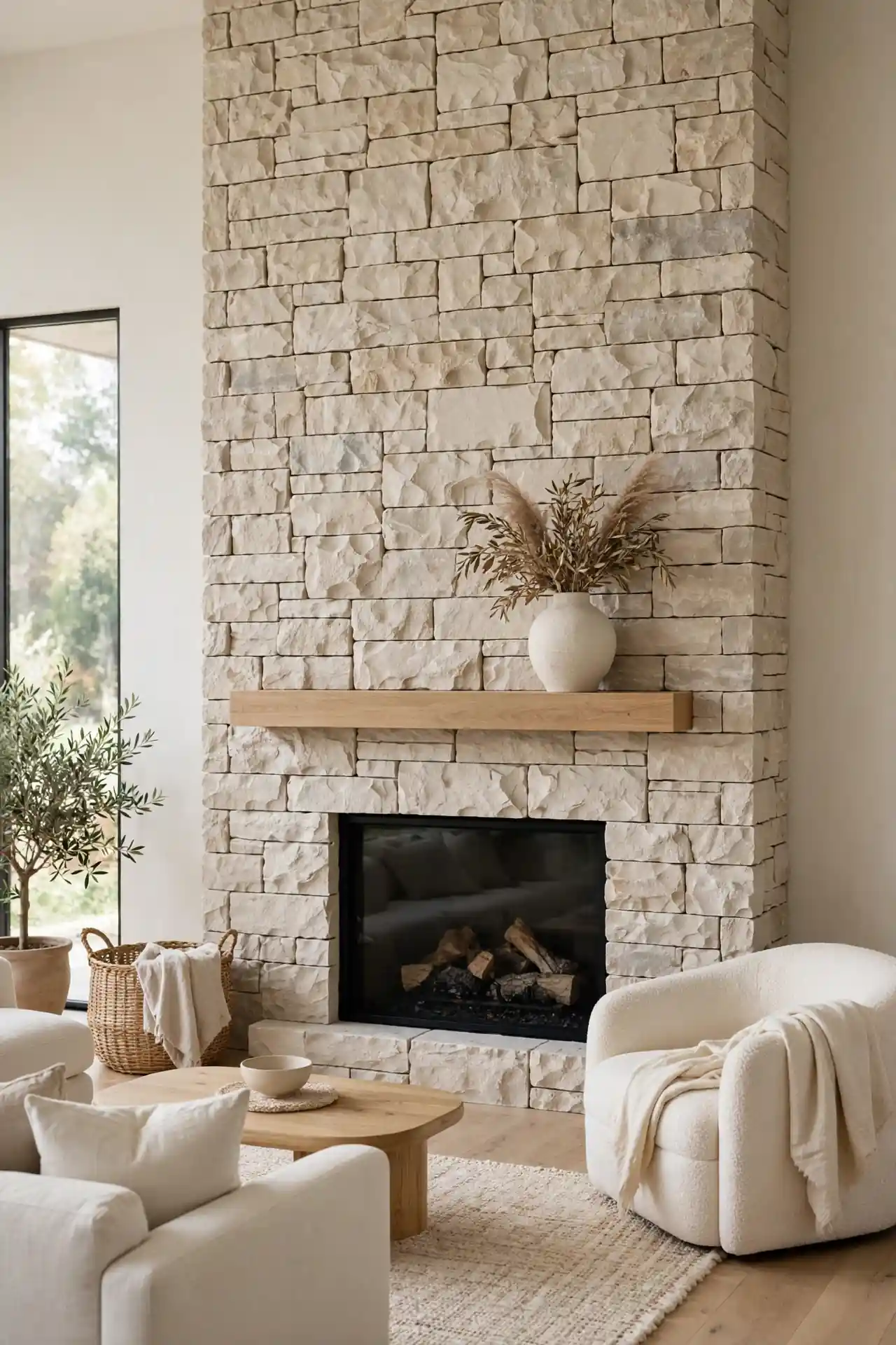 Stone Fireplace Surround