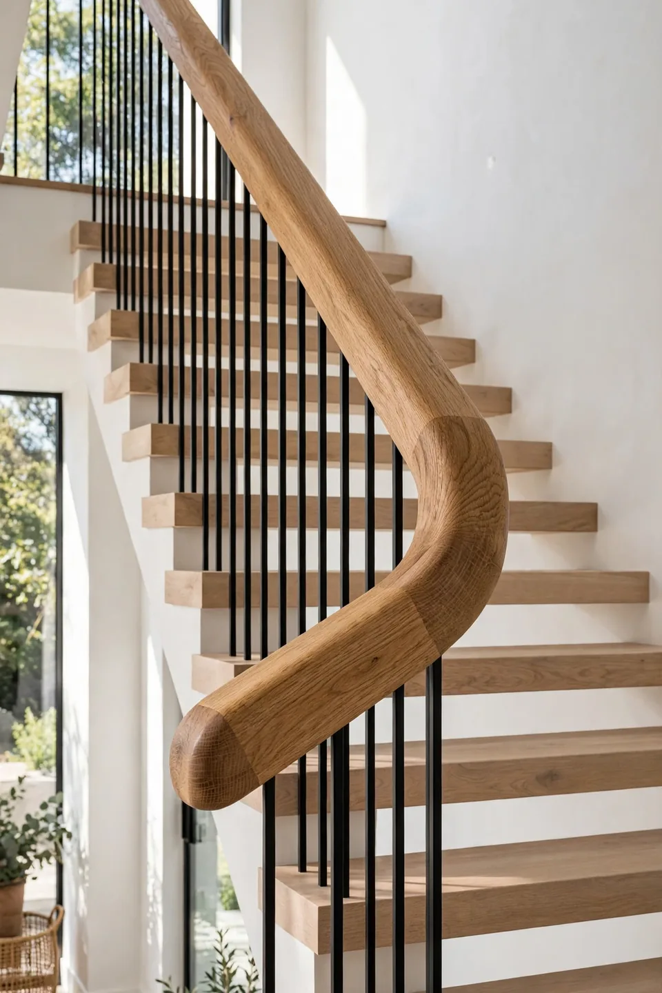 Oversized Oak Handrail