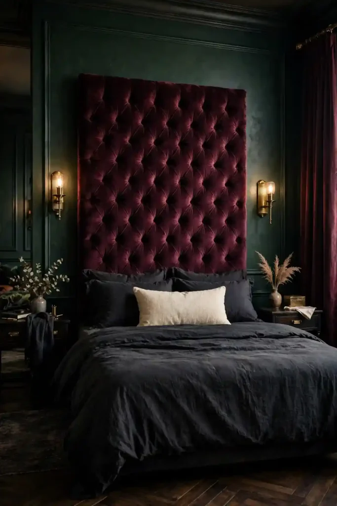 Wine Colored Headboard