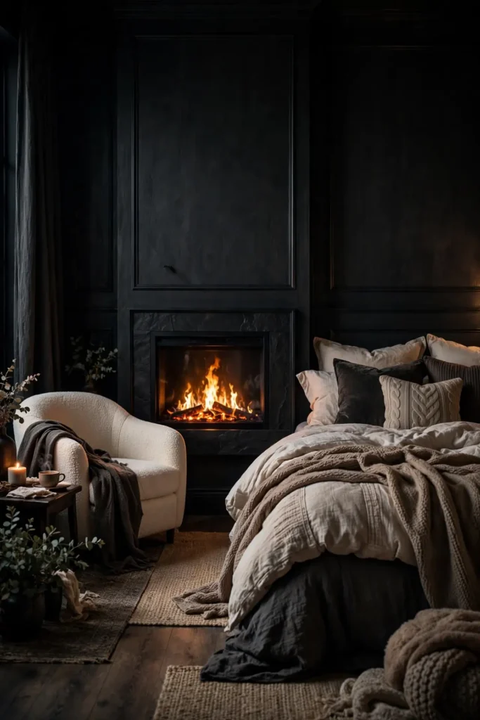 Cozy Fireplace Focus
