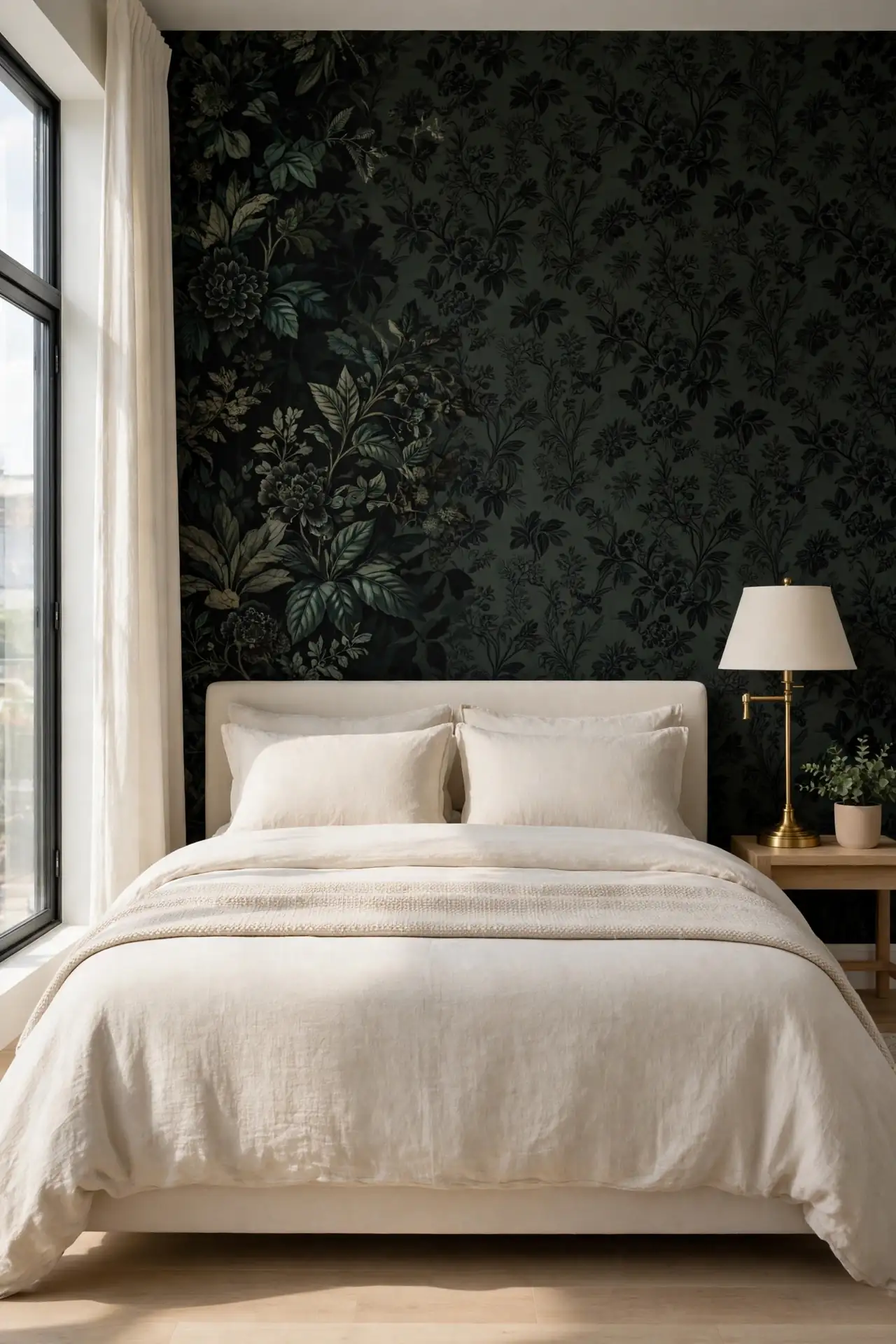 Dark Floral Wallpaper