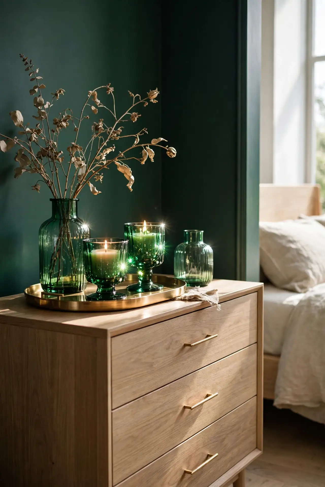Emerald Glass Decor