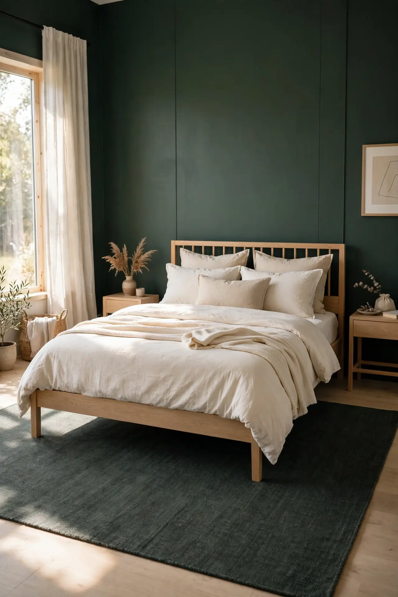 Charcoal Green Rug