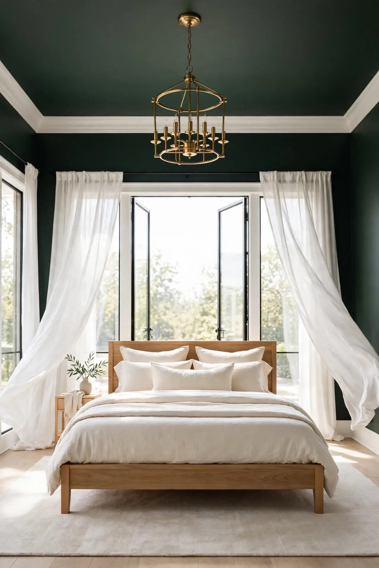 Dark Green Ceiling