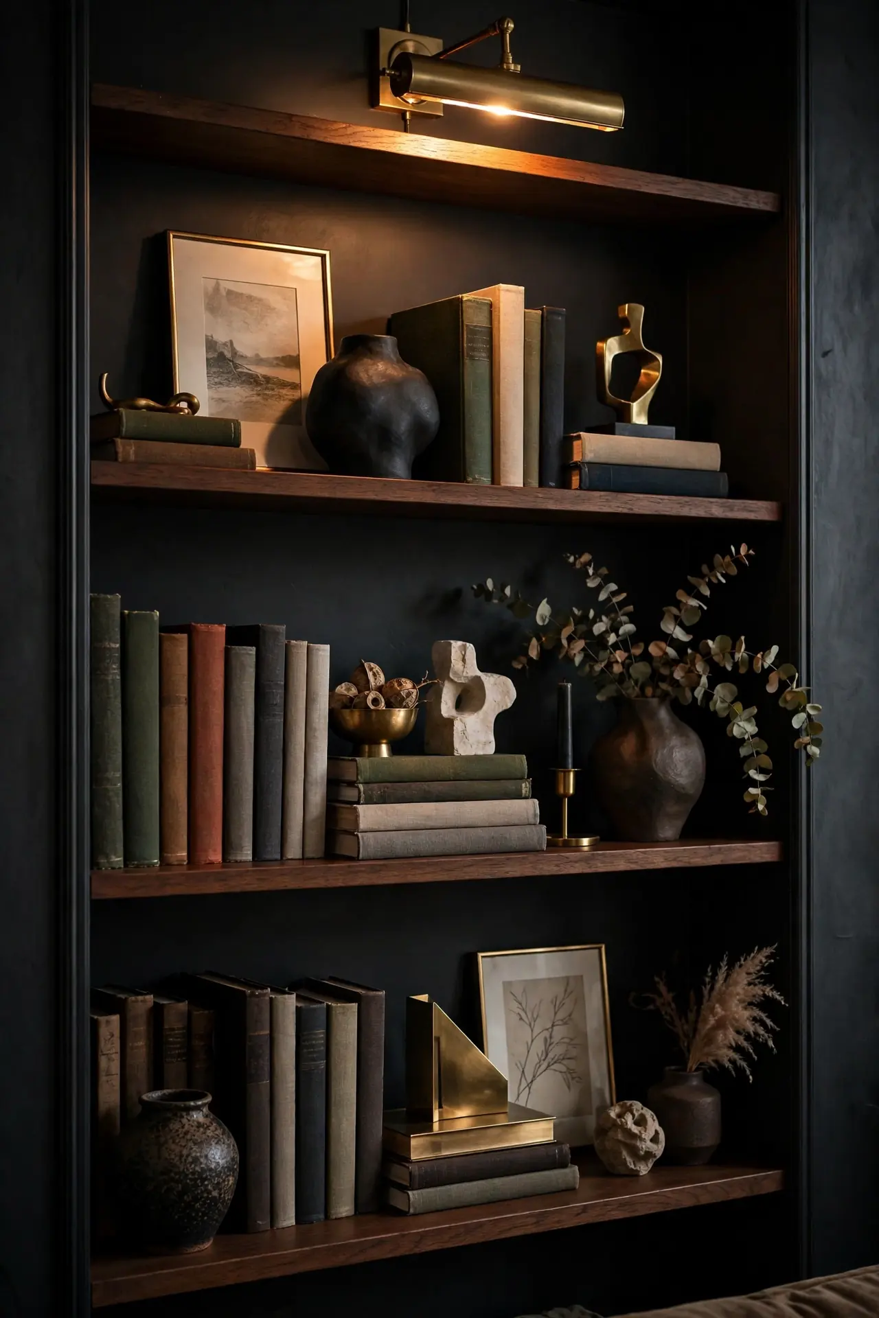 Bookshelf Styling Depth