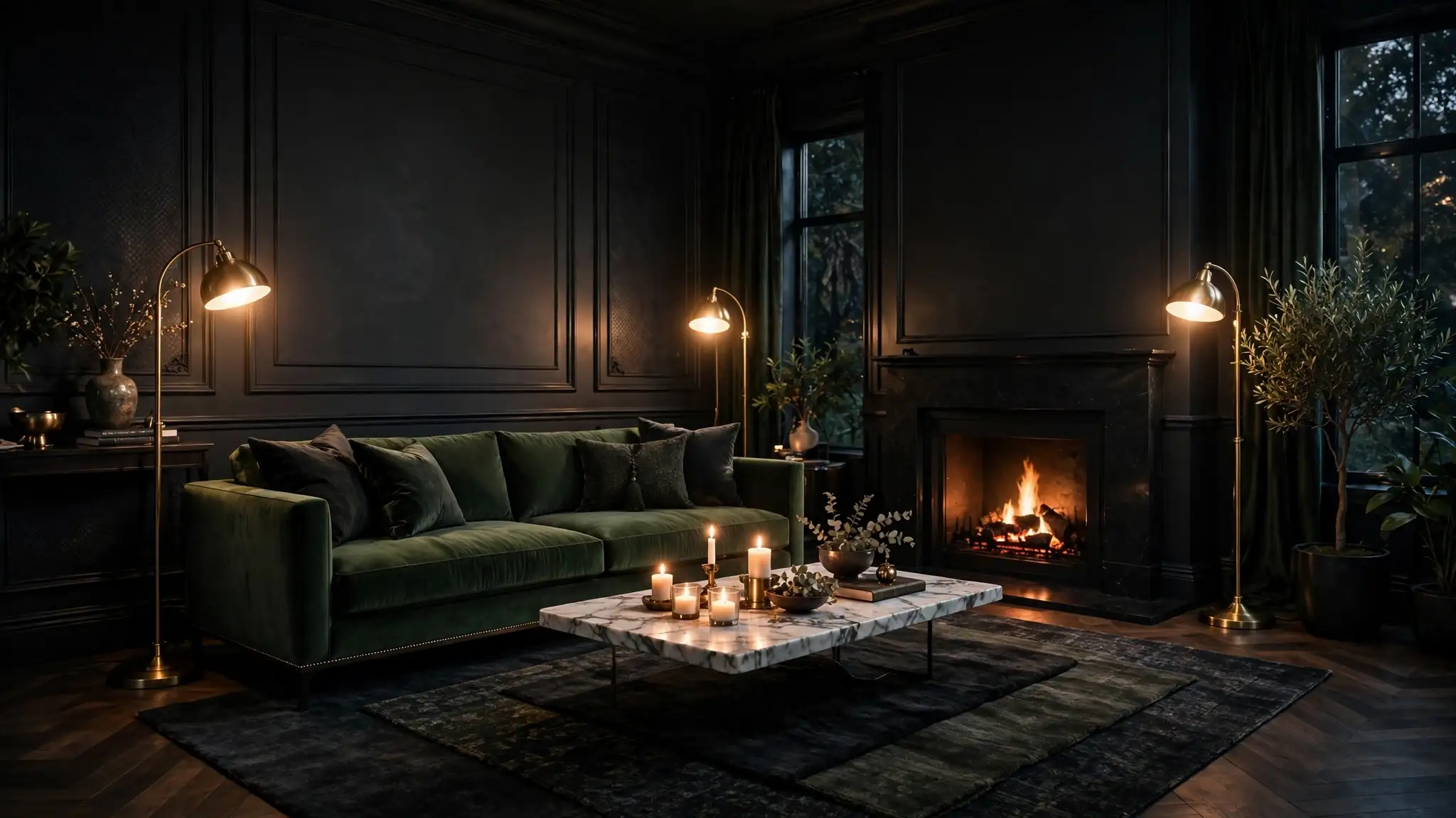 moody living room ideas