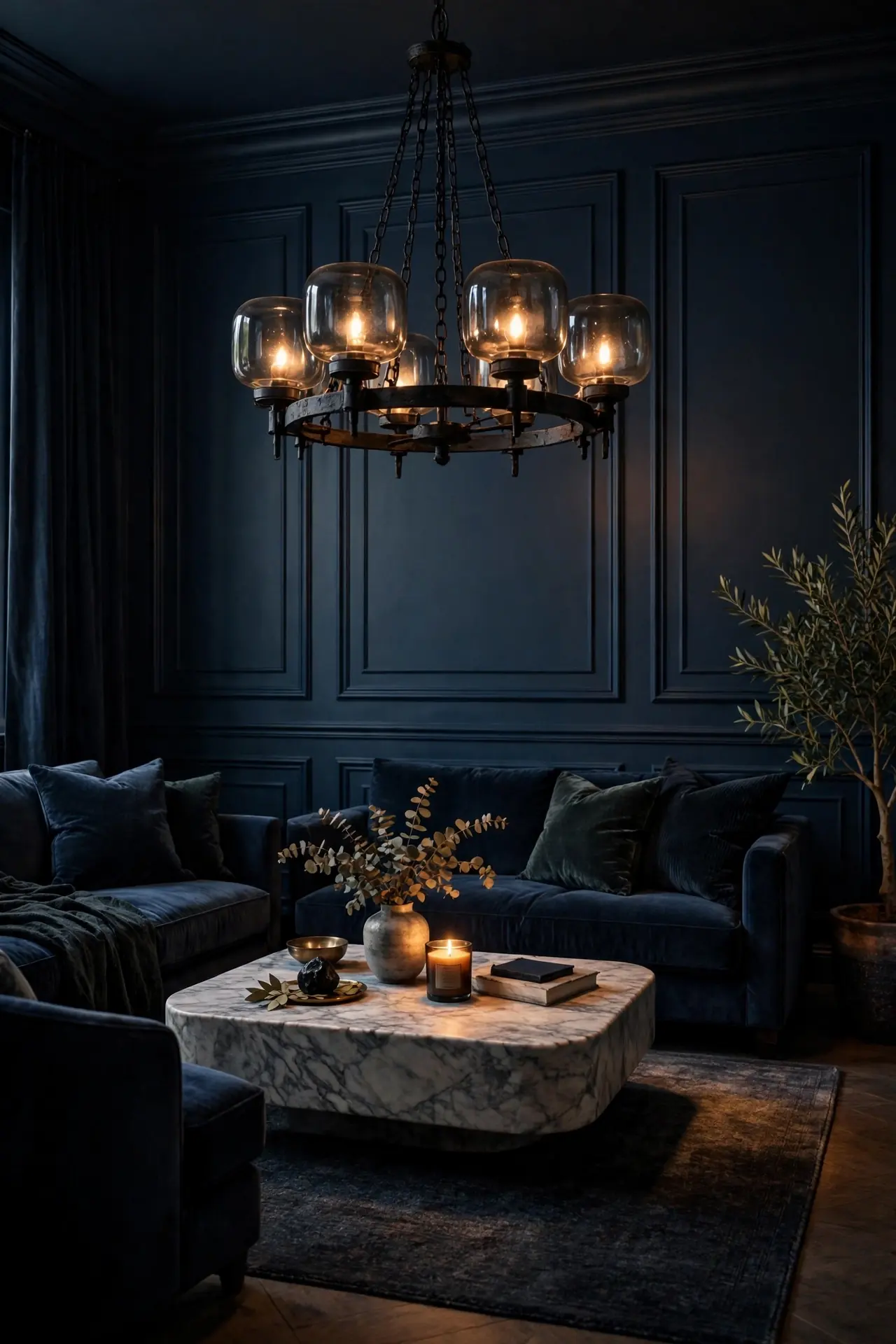 Statement Chandelier Glow
