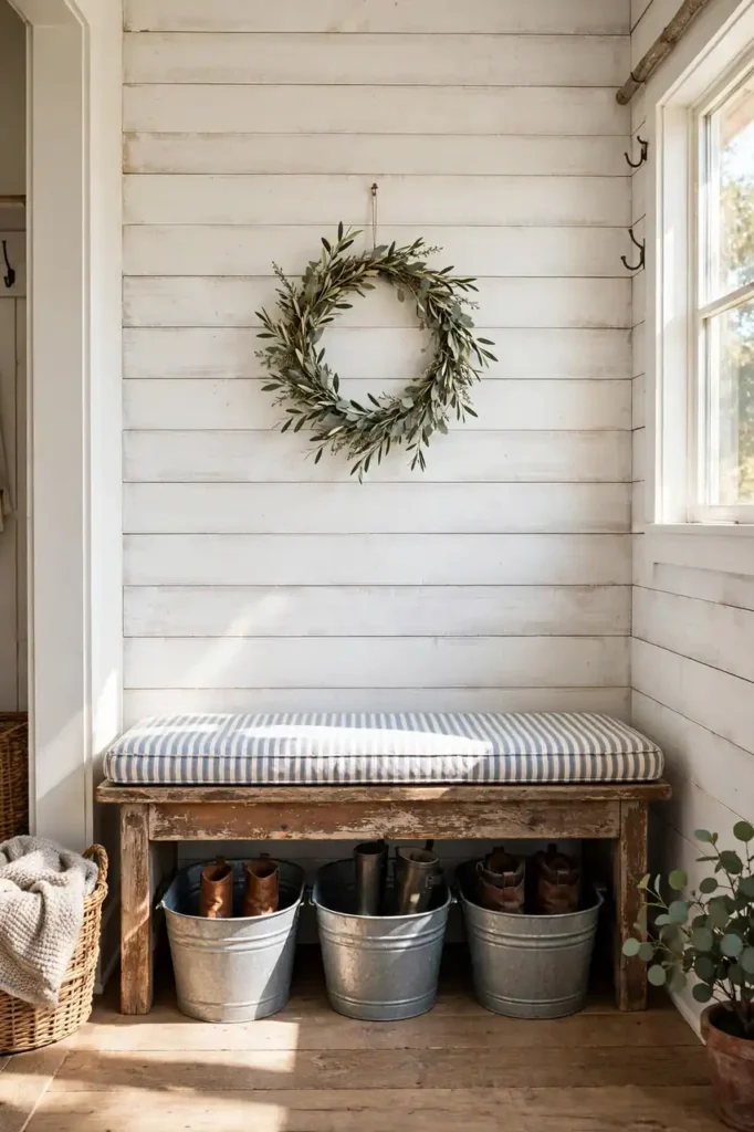 Farmhouse Pine Bench