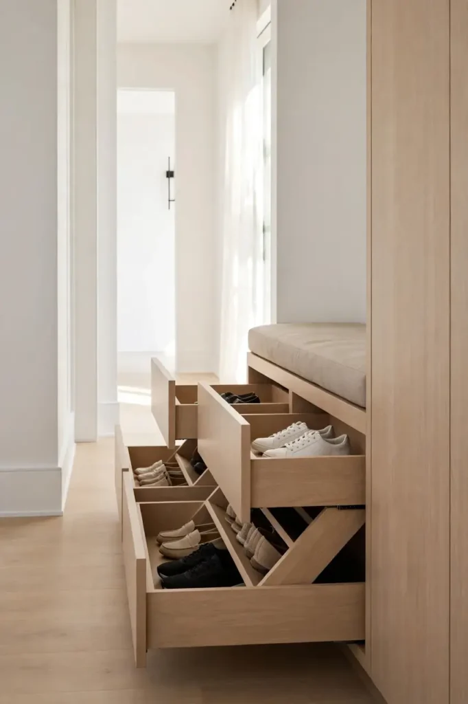 Hidden Shoe Drawers