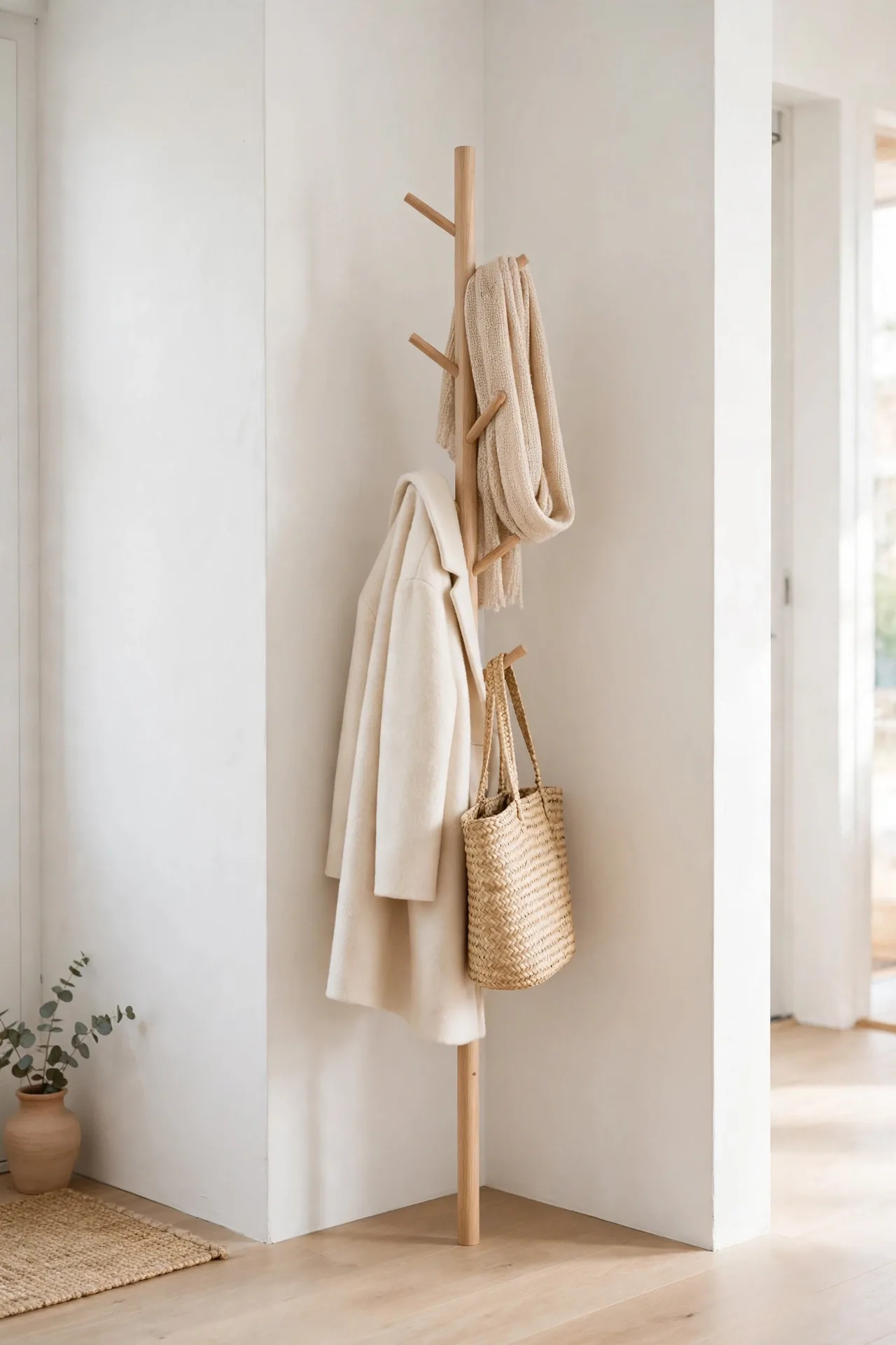 Corner Coat Tree