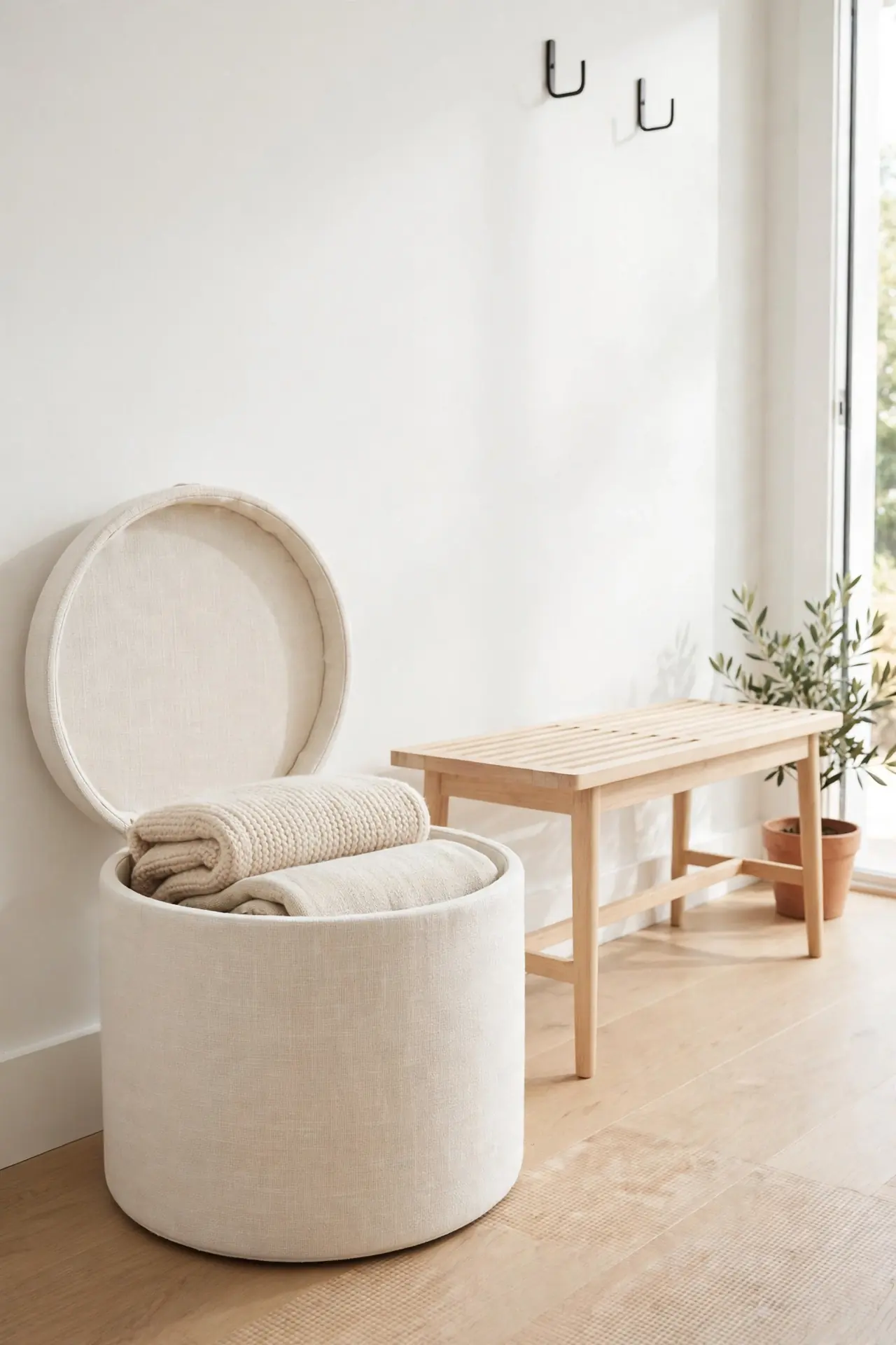 Linen Storage Ottoman