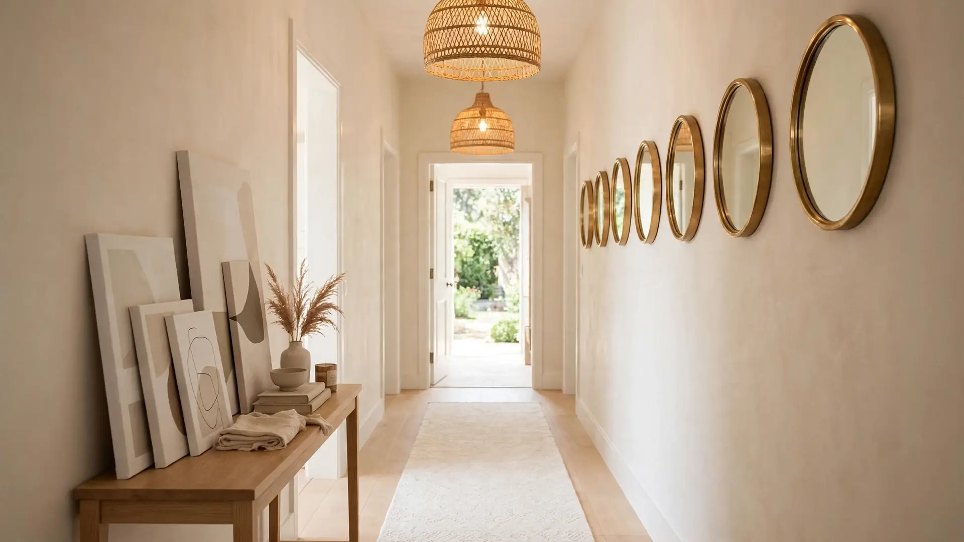 narrow hallway decor