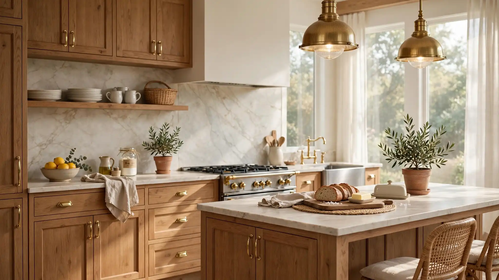 natural wood kitchen cabinet decor ideas