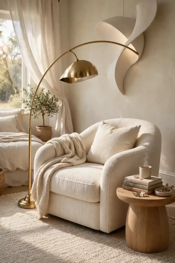 Brass Floor Lamp Arcs
