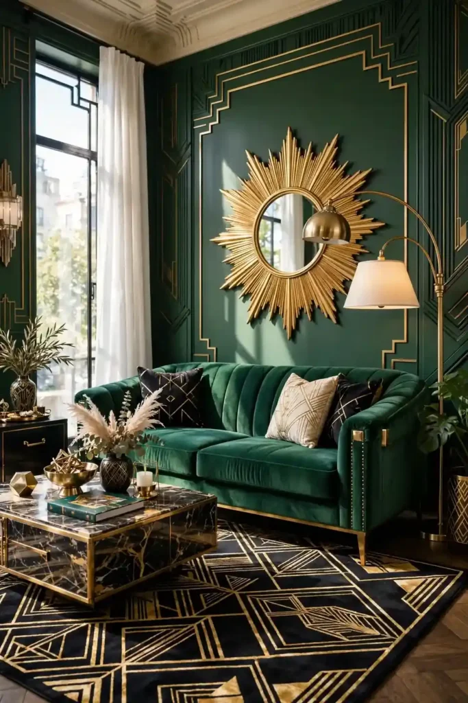Bold neo deco living room decor ideas