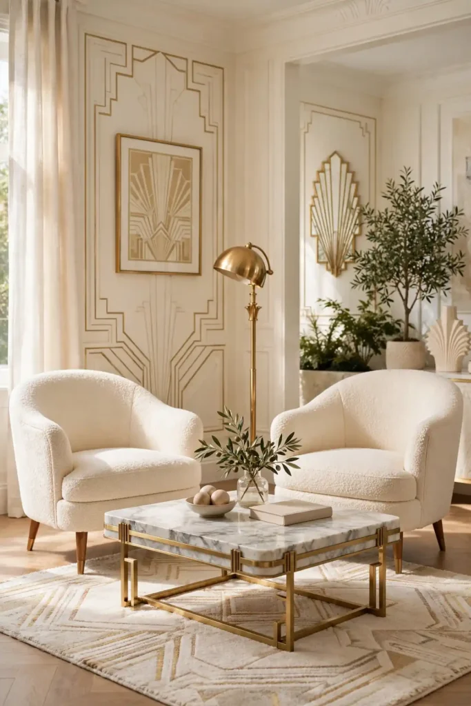 Cream Boucle Chairs