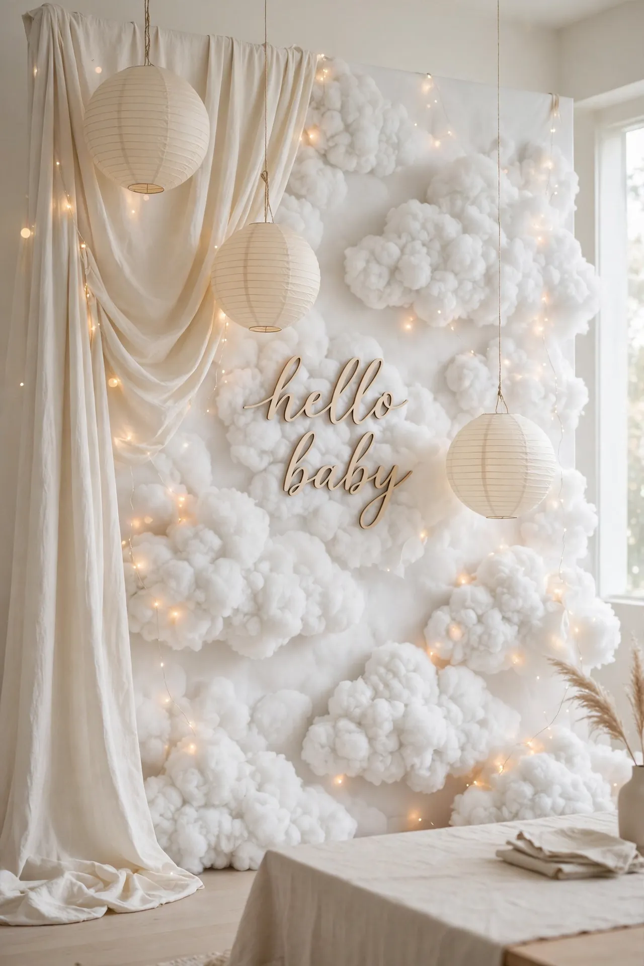 Cloud Backdrop Wall