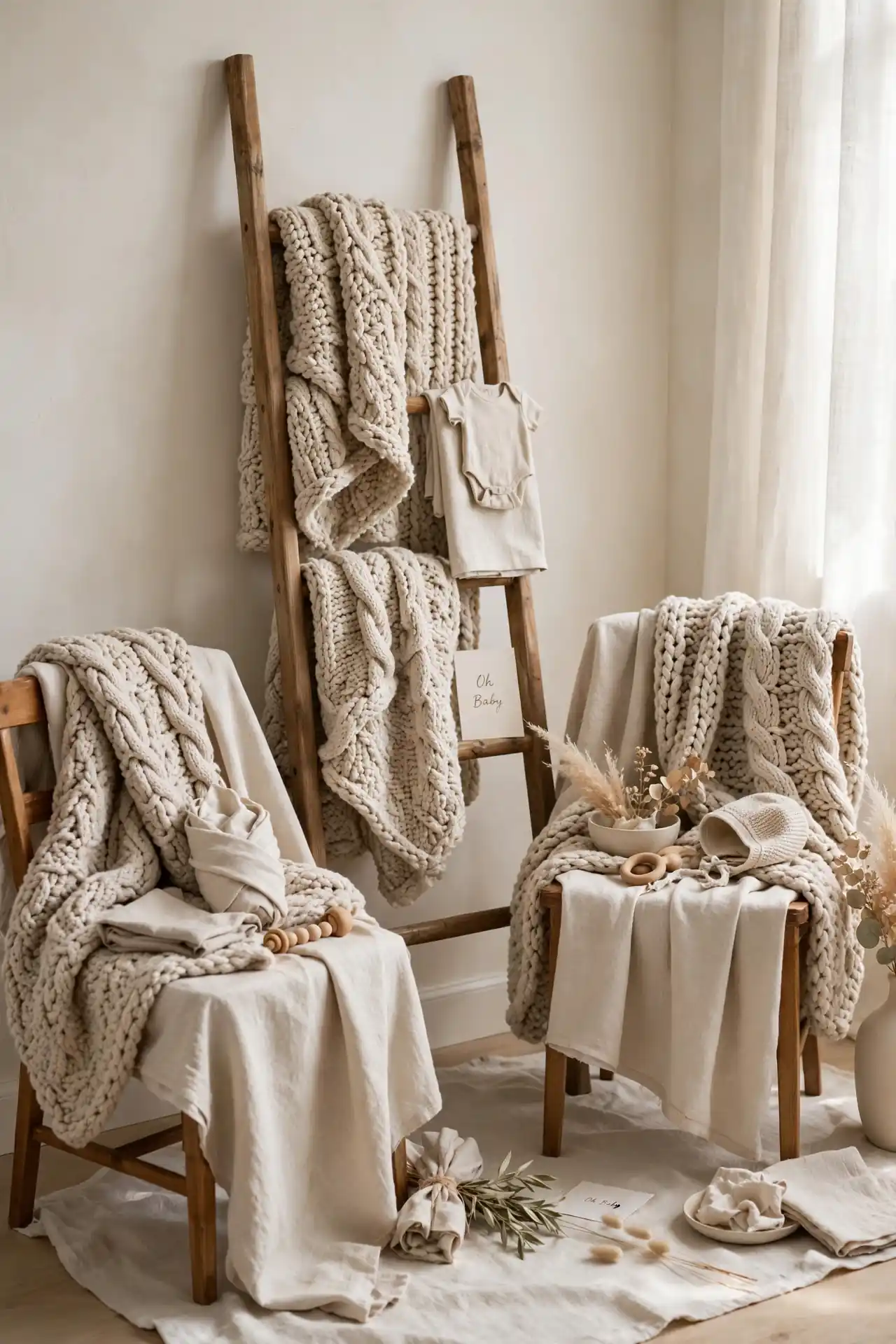 Oatmeal Knit Blankets