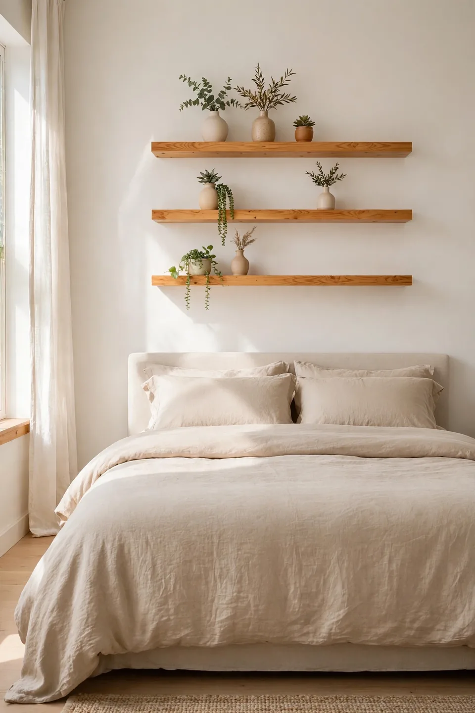 Honey Pine Shelves