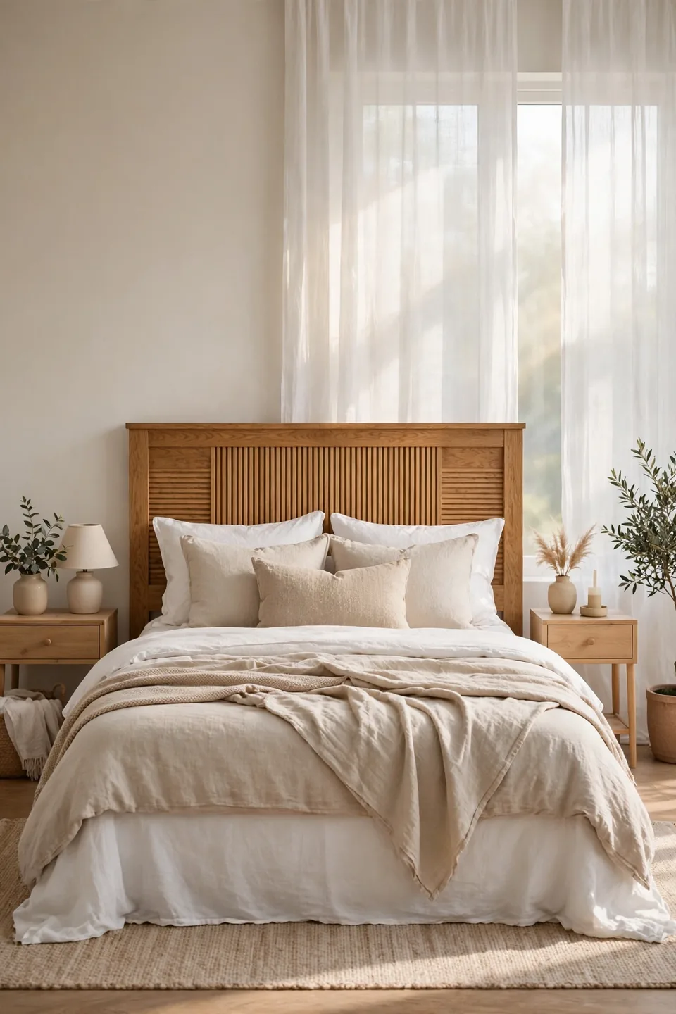 Warm Oak Headboard