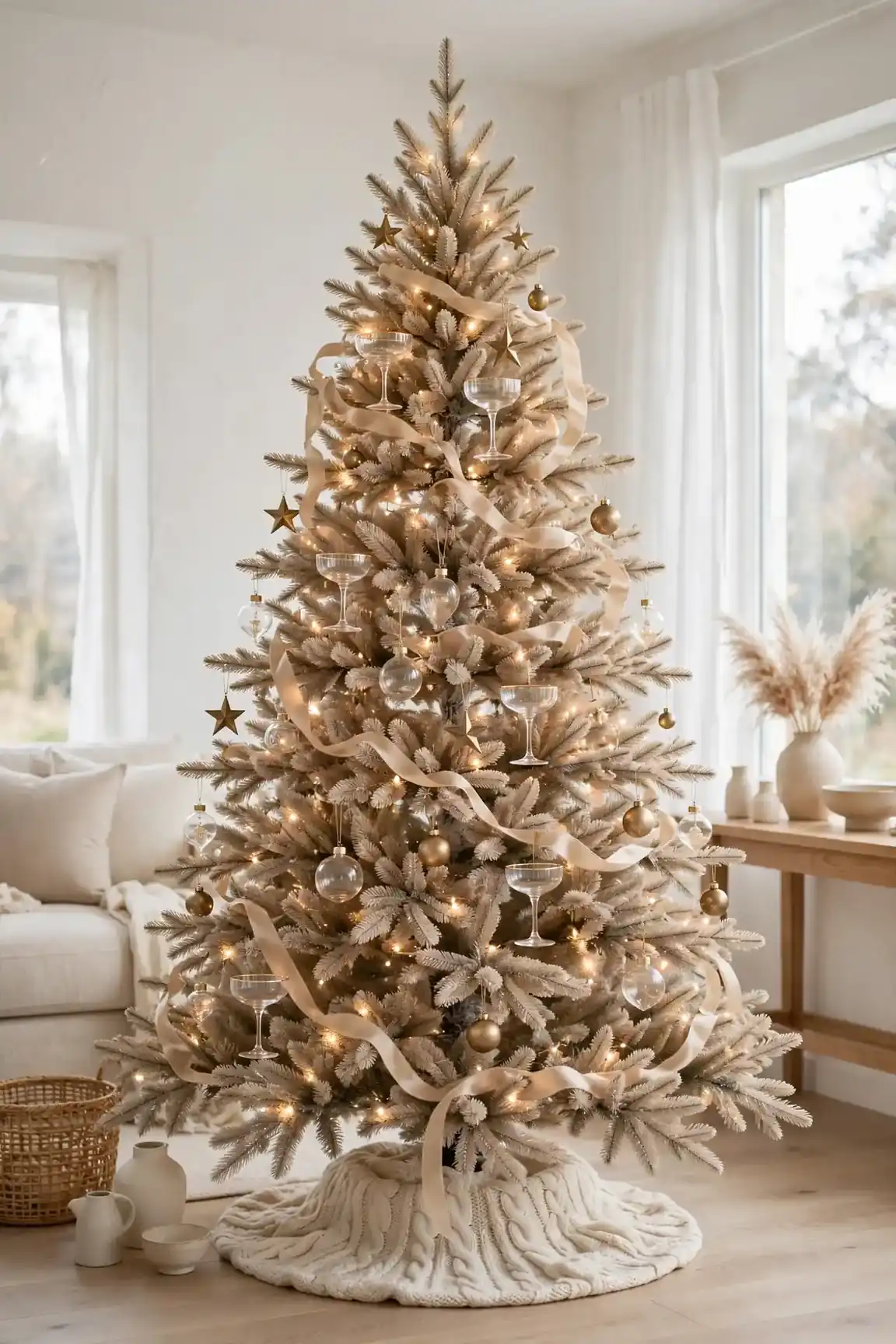 Brass and Beige Tree