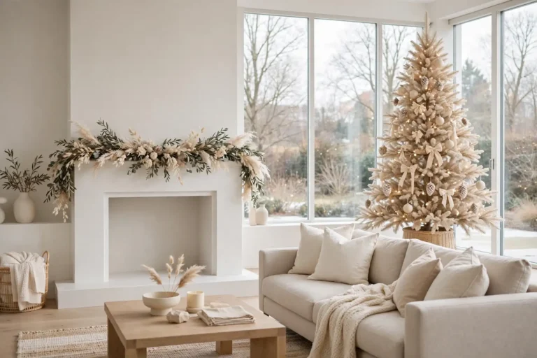 neutral christmas decor ideas