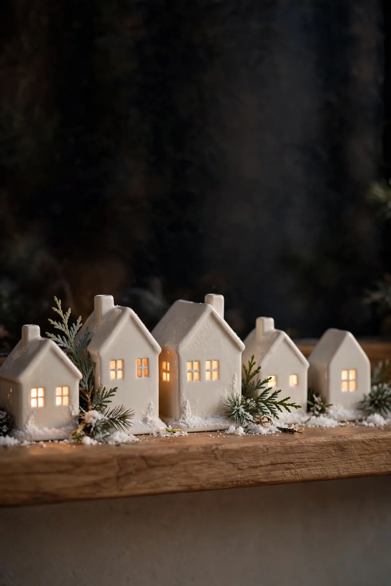 Ivory Ceramic Houses