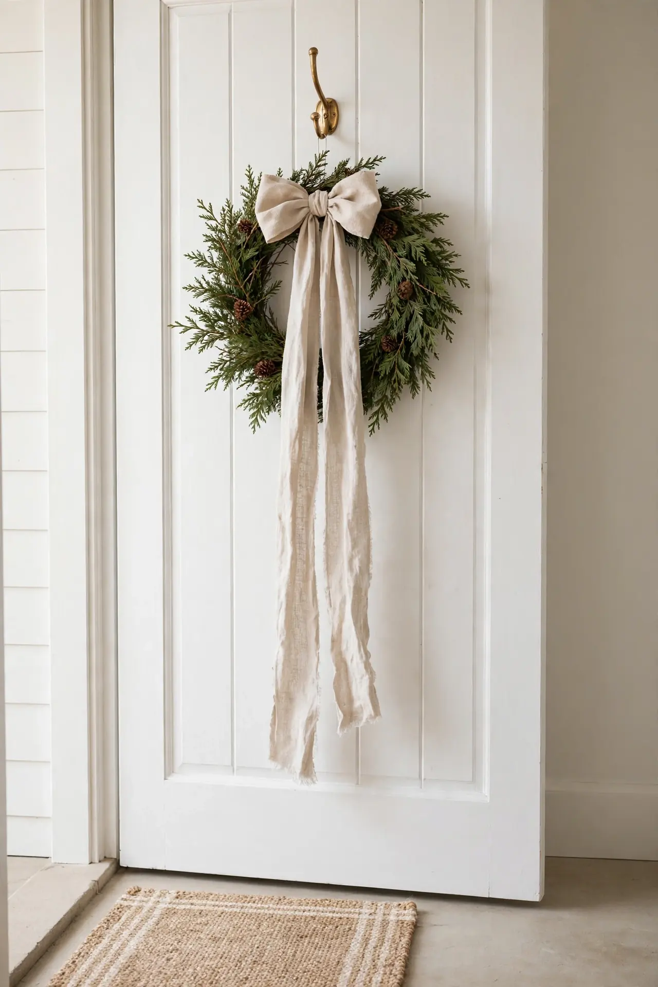 Linen Ribbon Wreath