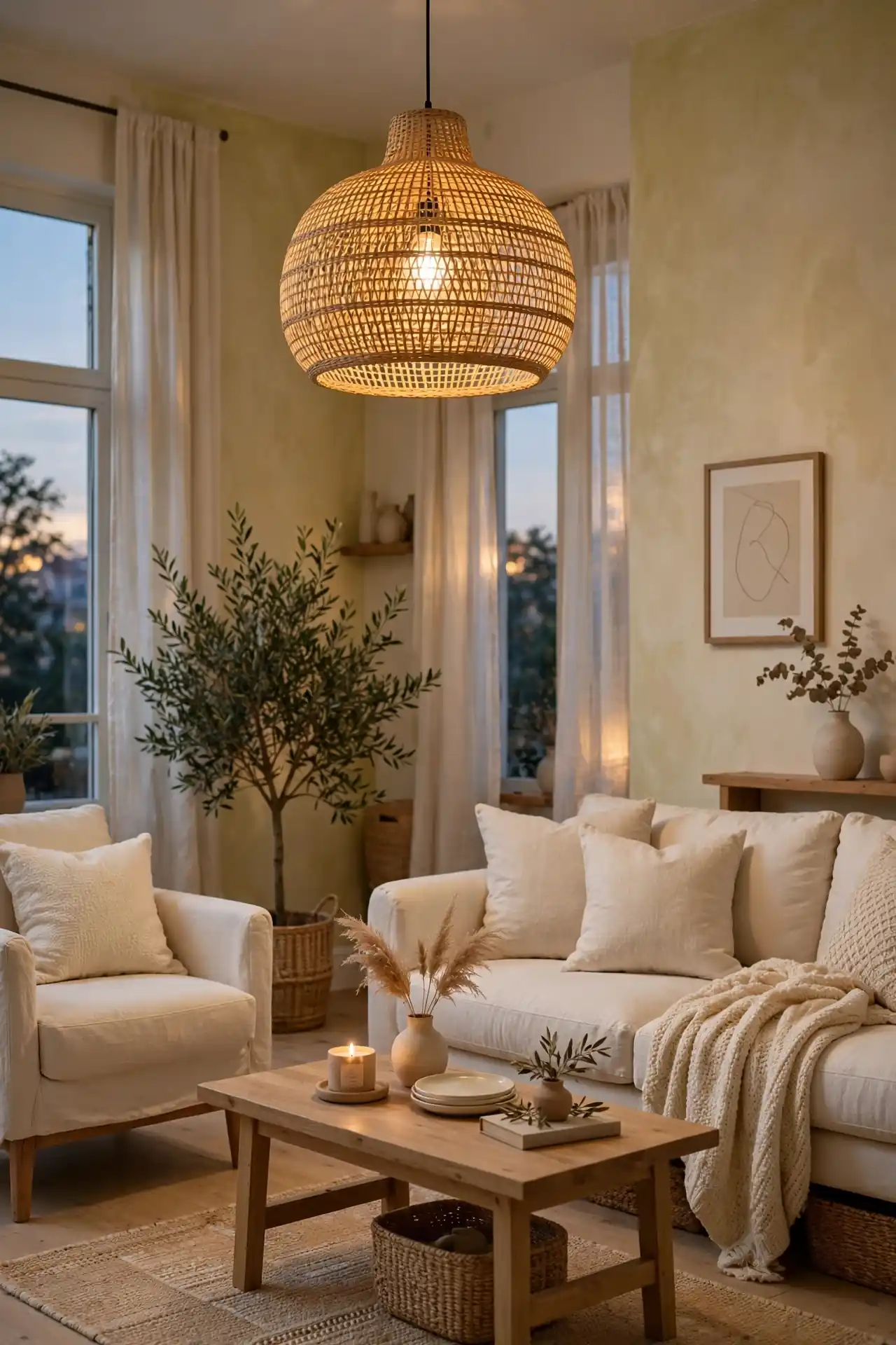 Rattan Light Fixtures