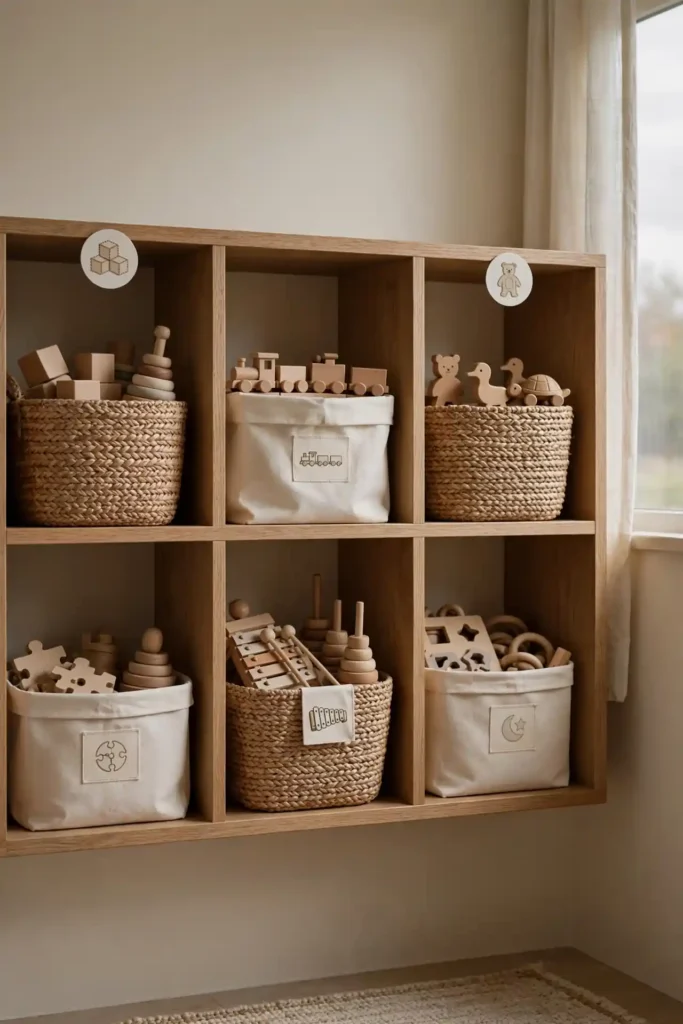 Wooden Toy Storage
