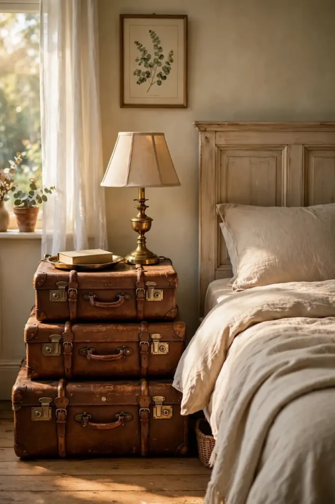 Stacked Vintage Suitcases