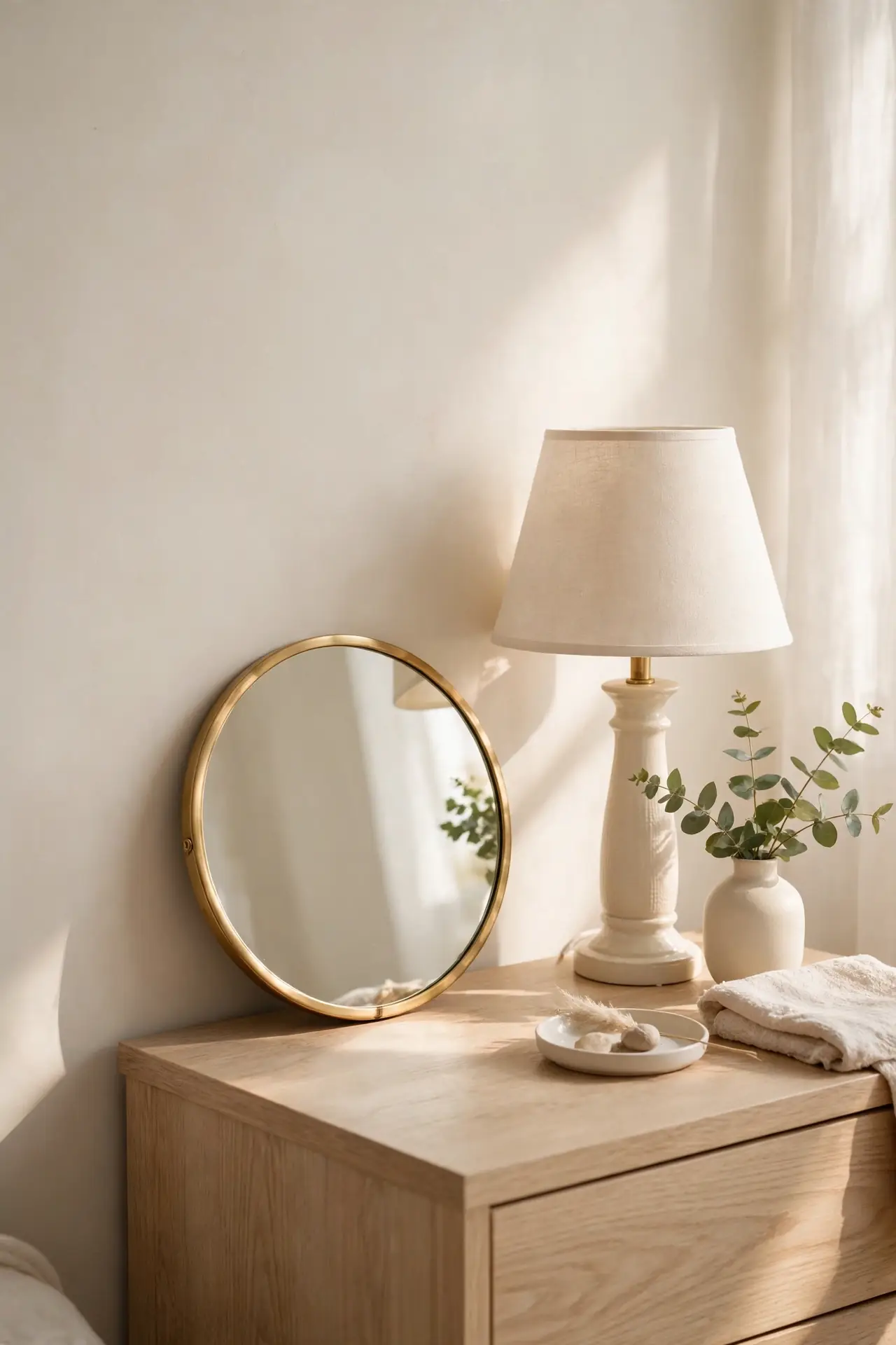Round Mirror Accent