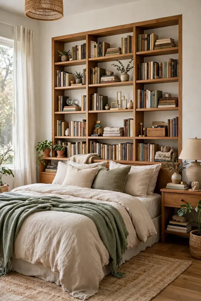 Bookcase Behind Beds